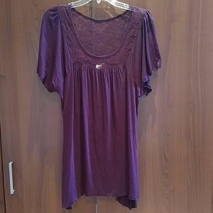 Purple knit top